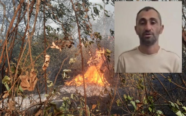 Xocavənddə doğmalarının məzarını ziyarət edən şəxs yanğına səbəb oldu